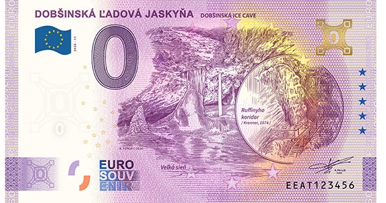 0-euro-souvenir-sk-dobsinska-ladova-jaskyna-golden