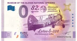 MUSEUM OF THE SLOVAK NATIONAL UPRISING 2026-11 so zlatým hologramom