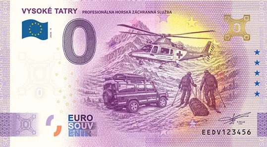 EEDV2026-4GH VYSOKÉ TATRY – HORSKÁ SLUŽBA 2026-4 so zlatým hologramom