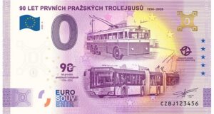 90 LET PRVNÍCH PRAŽSKÝCH TROLEJBUSŮ 2026-4  so zlatým hologramom