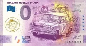 TRABANT MUZEUM PRAHA 2026-1 so zlatou prítlačou
